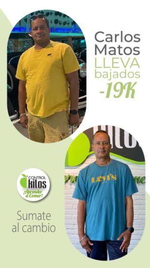 Carlos M. bajó 19 kilos