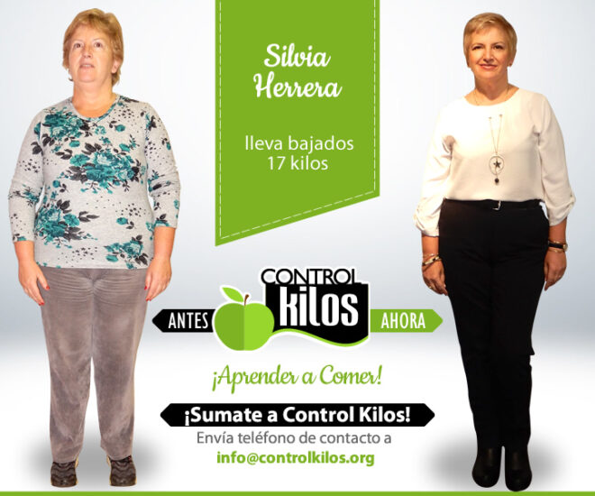 Silvia H. bajó 17 kilos