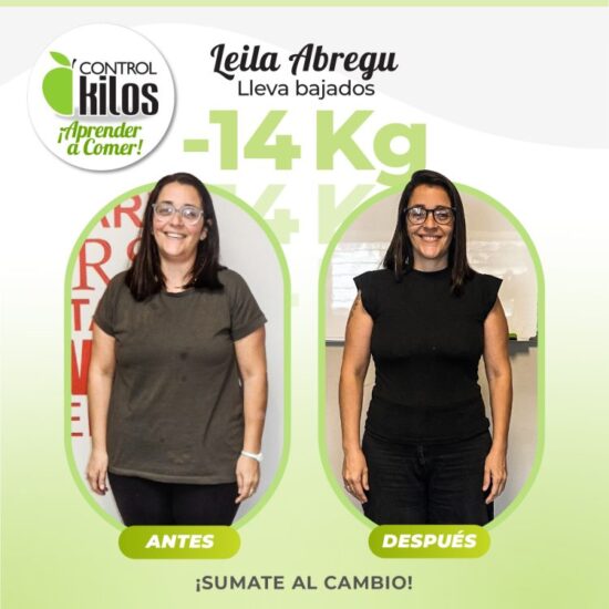 Leila A. bajó 14 kilos