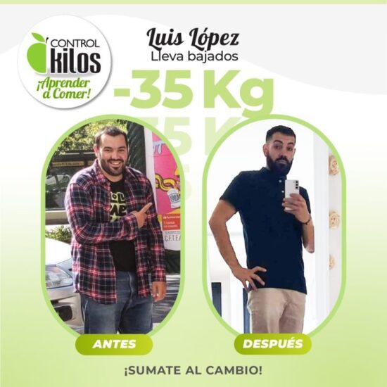 Luis L. bajó 35 kilos