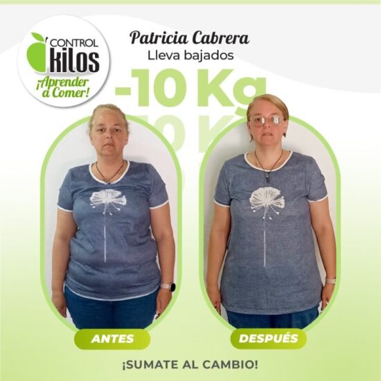 Patricia C. bajó 10 kilos