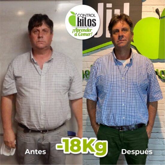 Gerardo bajó 18 kilos
