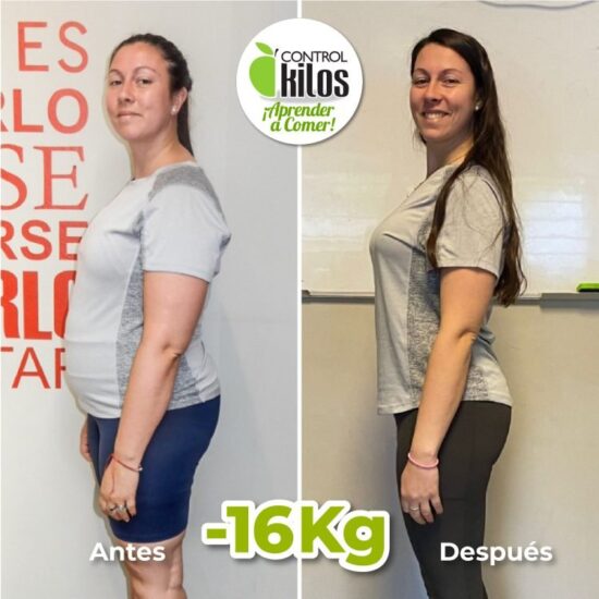 Jessica bajó 16 kilos