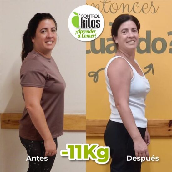 Valeria bajó 11 kilos
