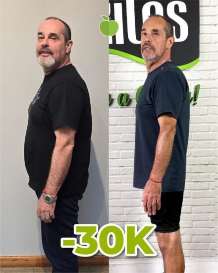 Mariano C. bajó 30kg