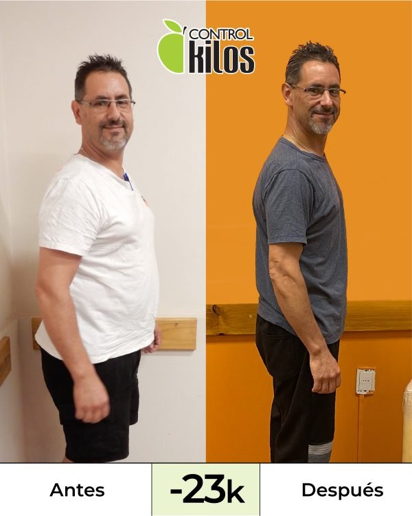 bajó 23 kilos