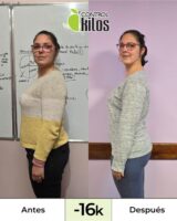 Adriana I. bajó 16 kilos