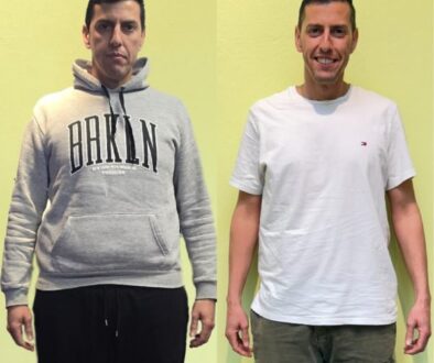 Alejandro B. bajó 17 kilos