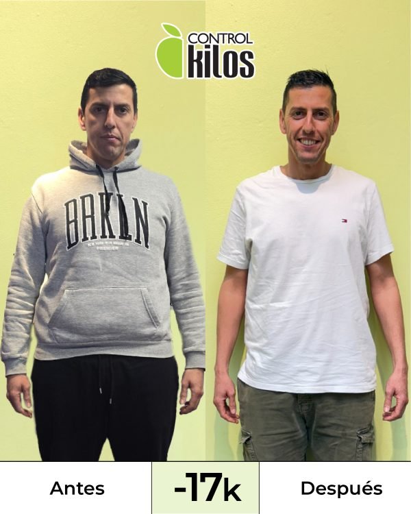 Alejandro B. bajó 17 kilos