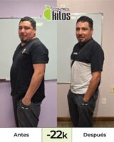 Jorge M. bajó 22 kilos