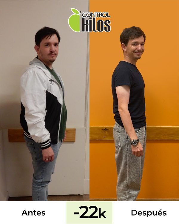 Marcelo D. bajó 22 kilos